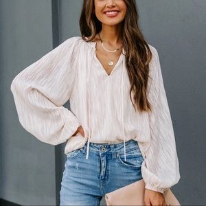 NWT Vici In Perfect Form Metallic Blouse XL